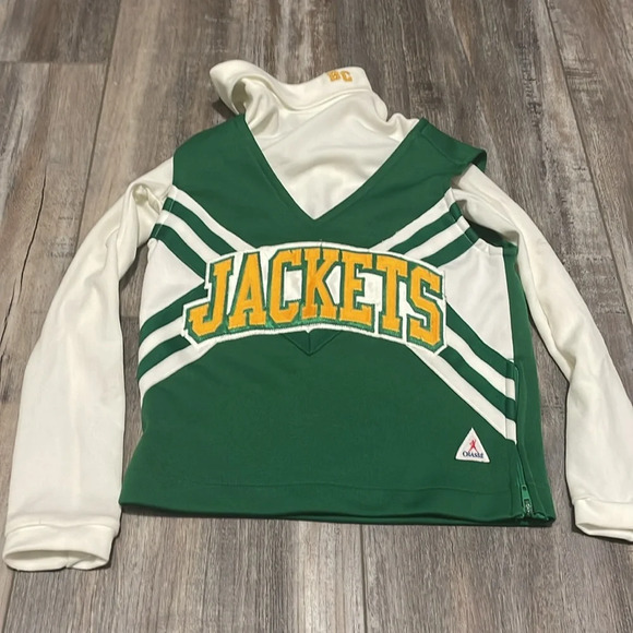 Chasse Green Jackets Cheerleader Uniform Child Small Outfit Halloween Costume - Picture 4 of 10